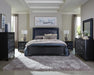 Penelope 4-piece California King Bedroom Set Midnight Star and Black image