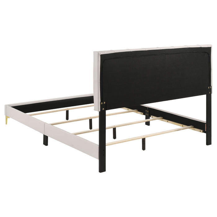 Kendall Panel Bed E.King, & Queen Black & White