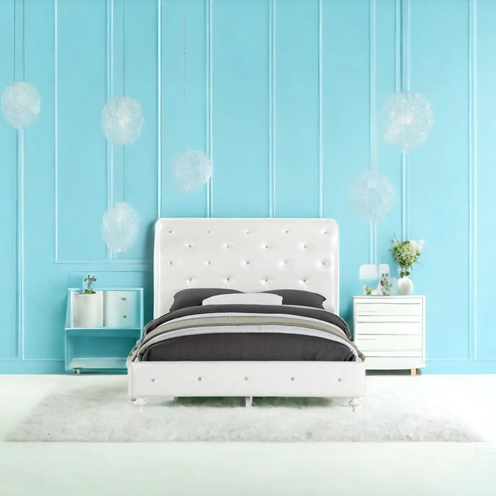 Twin Bed (Padded Sleigh)