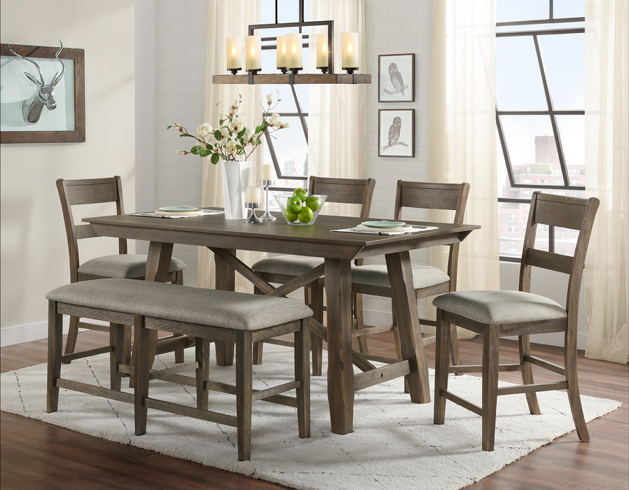 Vilo Home Hillcrest 7 Piece Counter Height Dining Set