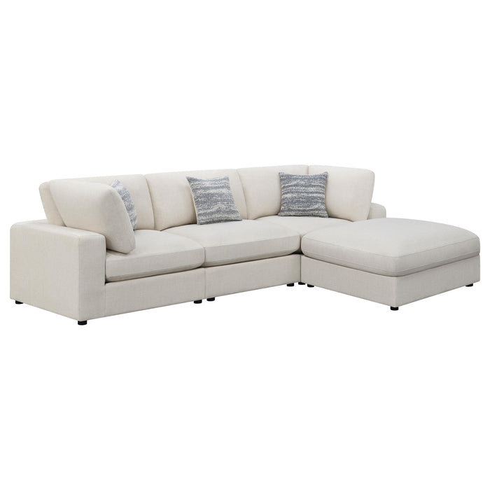 Serene 4-piece Upholstered Modular Sectional Beige image