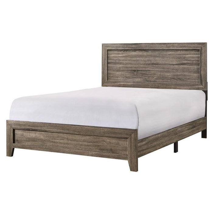 Crown Mark Millie King Panel Bed in Grey image