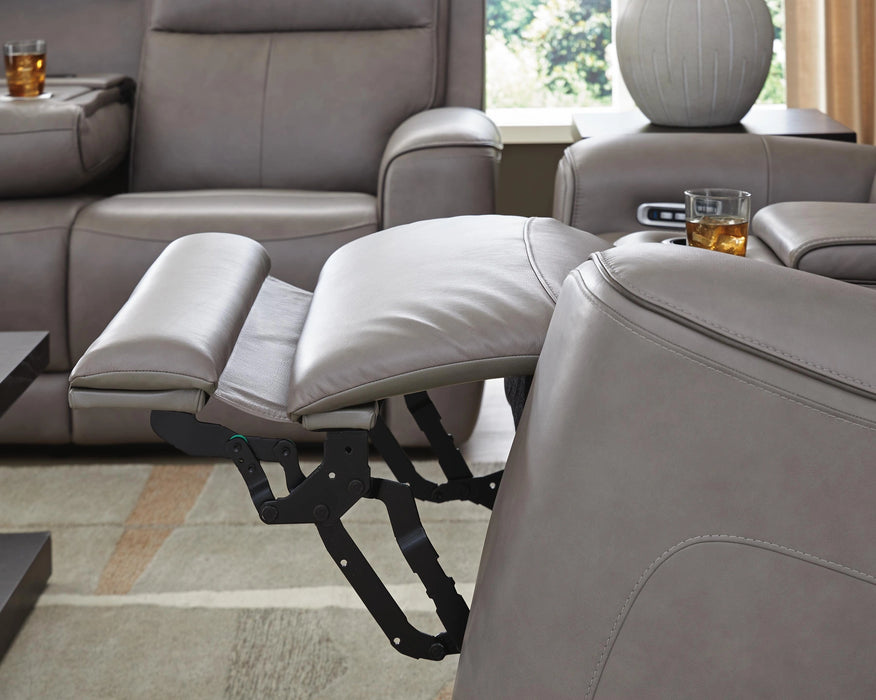 5Z-Comfort Power Reclining Loveseat with Console