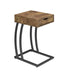 Troy Accent Table with Power Outlet Antique Nutmeg image