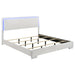 Felicity Eastern King, Queen, & Cal.King Panel Bed with LED Lighting Glossy White image