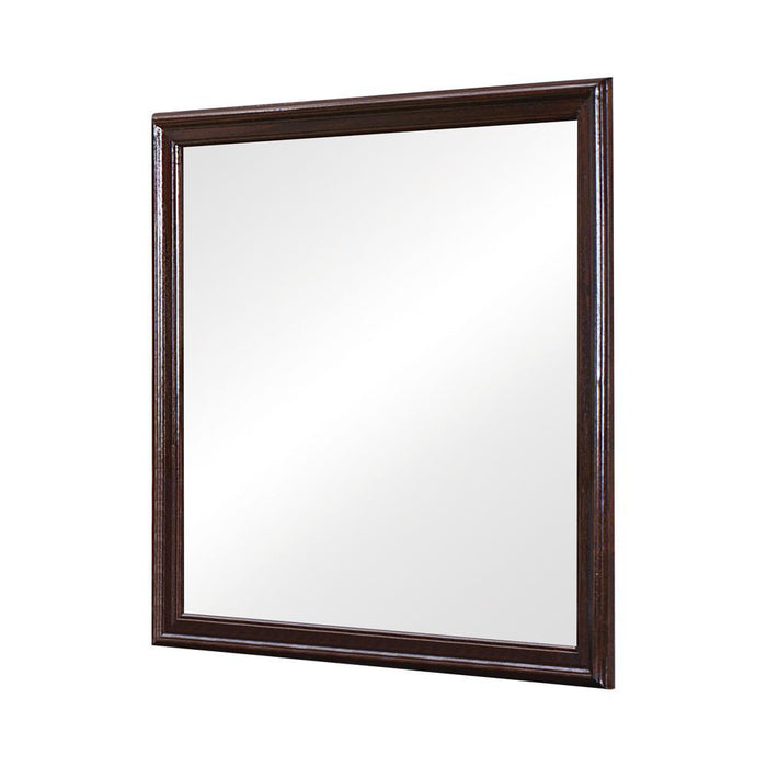 Louis Philippe Square Dresser Mirror Cappuccino