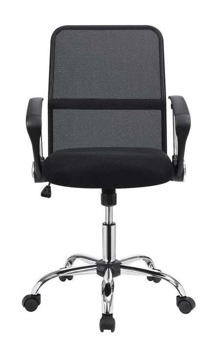 Gerta Office Chair with Mesh Backrest Black and Chrome