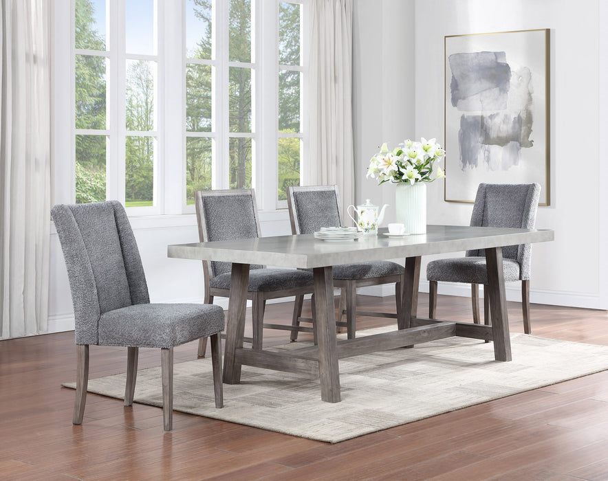 Vilo Home Corktown Faux Concrete 7pc Dining Set