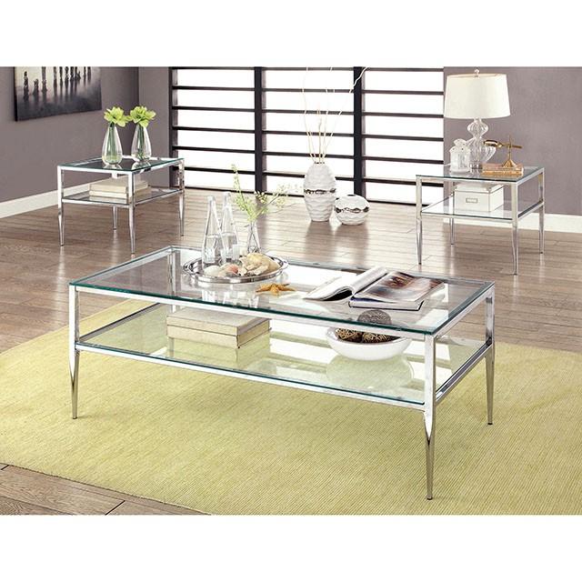 TANIKA Chrome End Table, Chrome