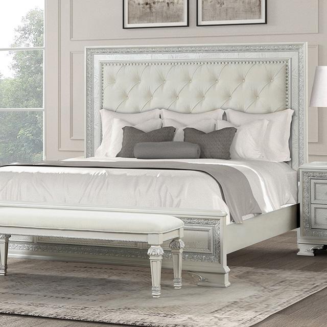 Stella Mia 4 Pc 5 Pc Queen Bedroom Set White