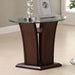 MANHATTAN IV Dark Cherry End Table, Brown Cherry image