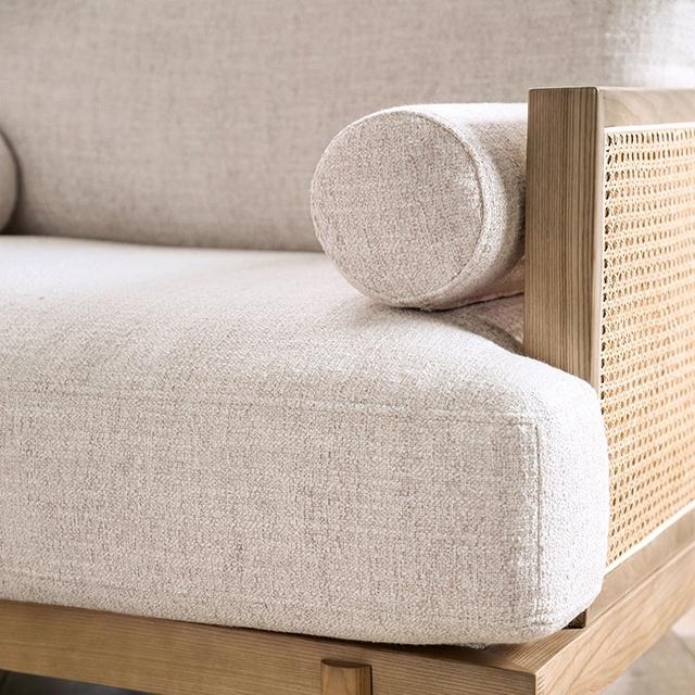 ALESUND Sofa, Beige/Light Oak