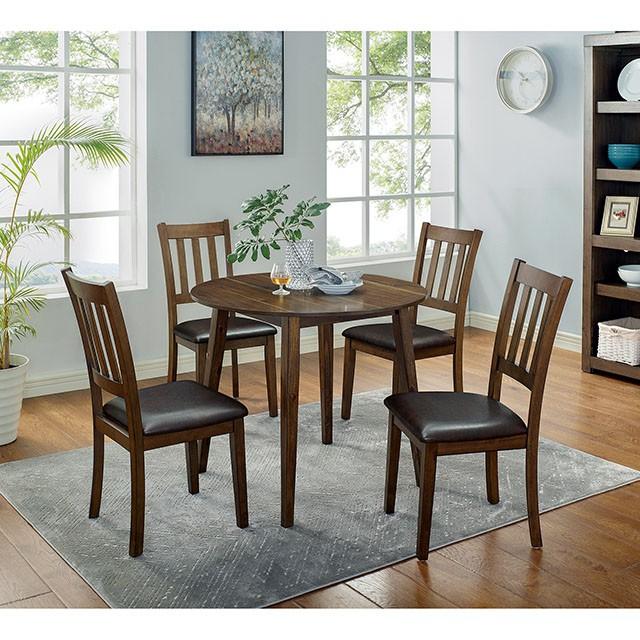 BLACKWOOD 5 Pc. Round Dining Table Set