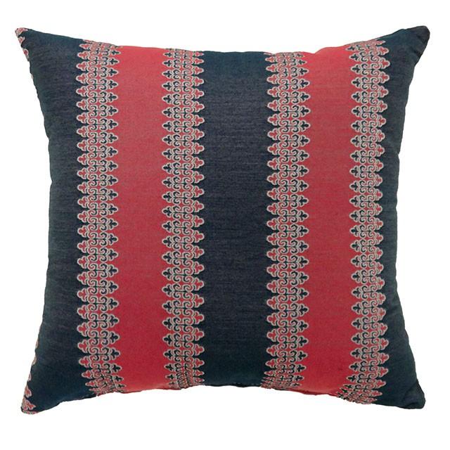 LARA 18" X 18" Pillow, Red & Blue (2/CTN)