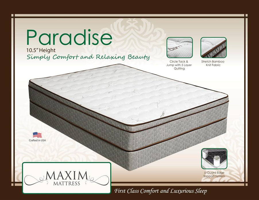 Paradise Plush Bamboo Knit 10.5" Mattress