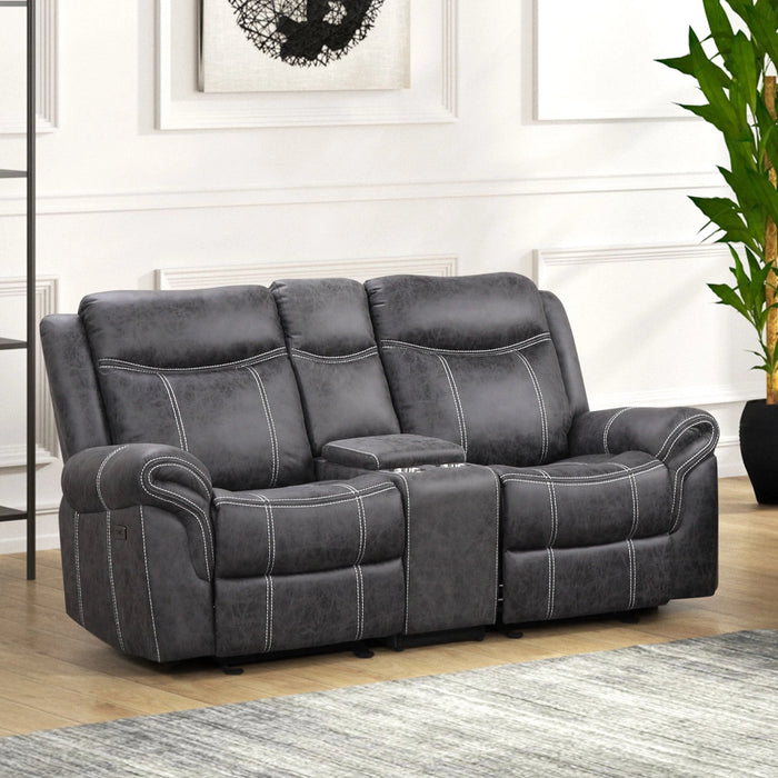 Power Motion Glider Loveseat w/USB Port
