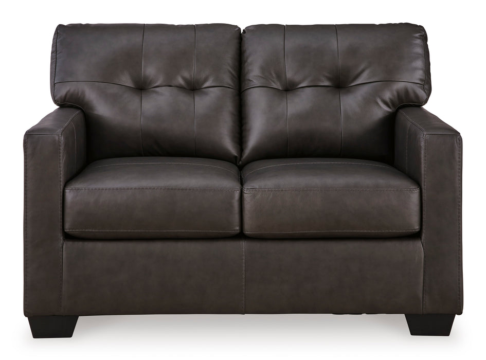 Belize 74" Brown Leather Match Sofa