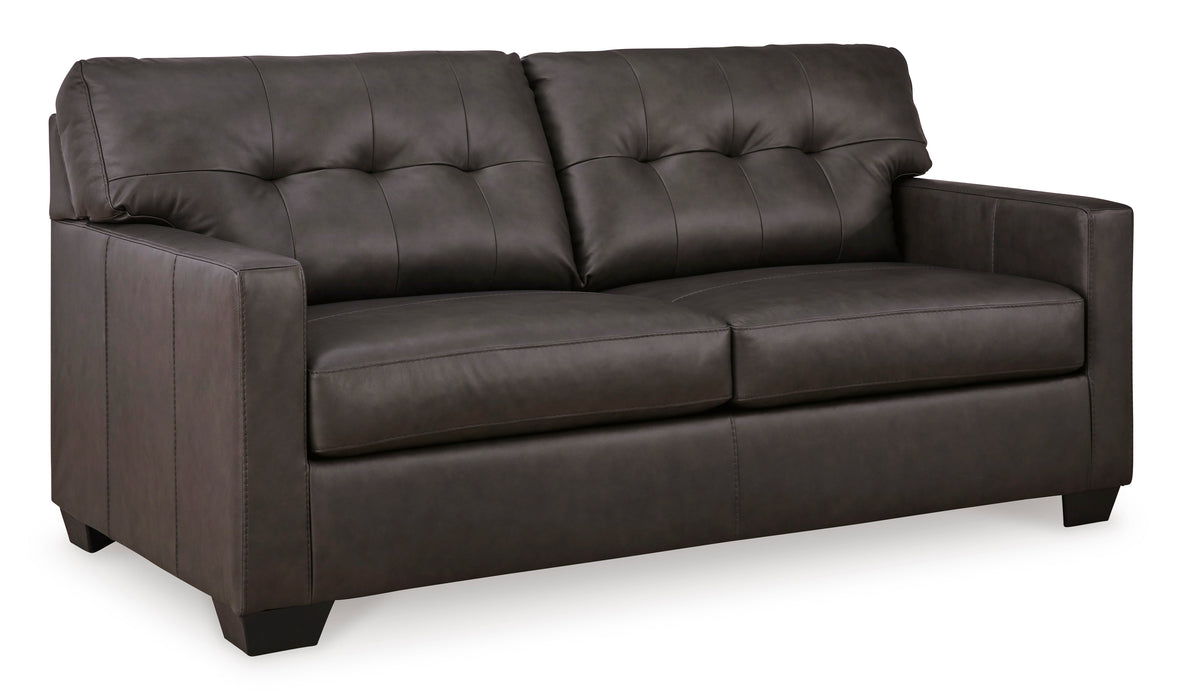 Belize 74" Brown Leather Match Sofa