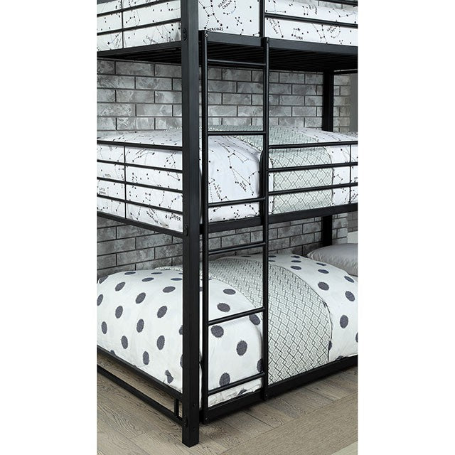 Olga I Antique Black Full/Full Bunk Bed