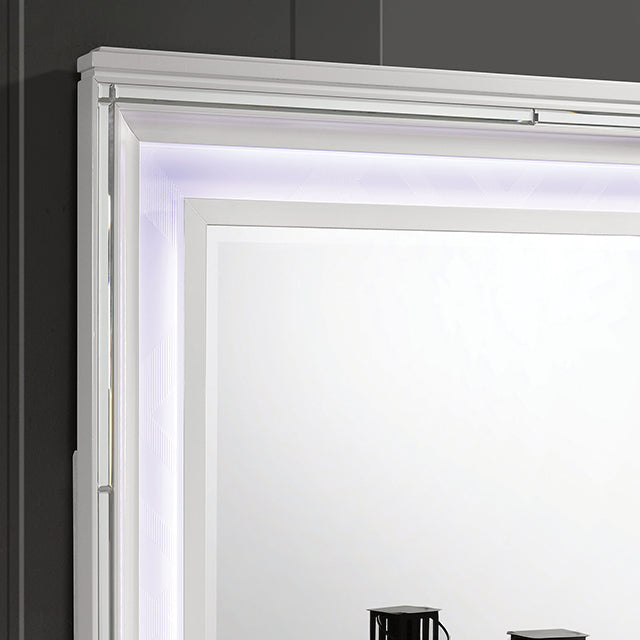 Emmeline 4 & 5 Piece Queen Bedroom Set Gray & White