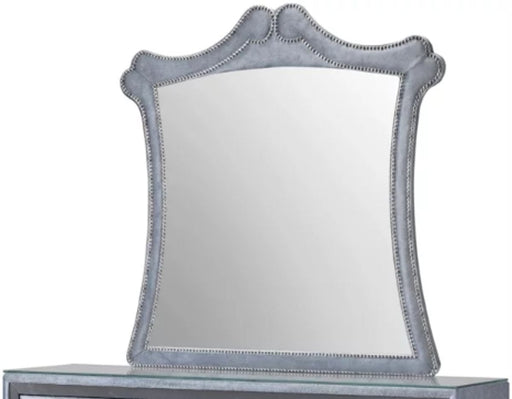 Crown Mark Furniture Voltare Mirror in Dark Grey image